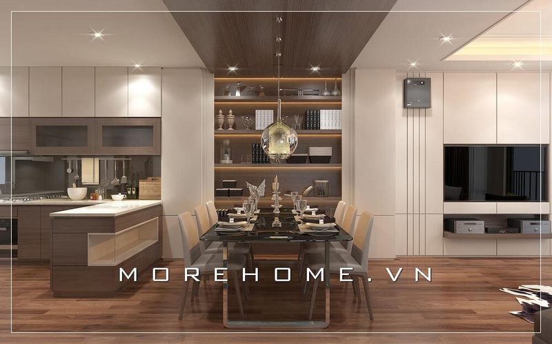 Thiết kế phòng ăn chung cư đẹp và sang trọng